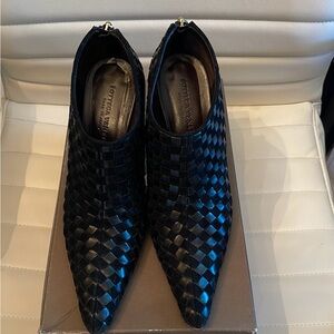 Bottega Veneta leather suede ankle booties